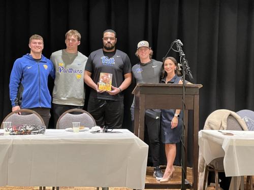 Pitt-Football-Players-at-Sports-Luncheon-2023